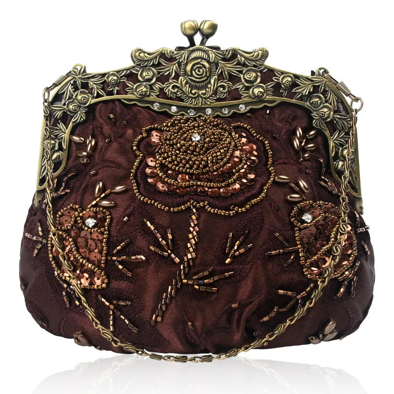 Victorian Embroidered Handbag Purse