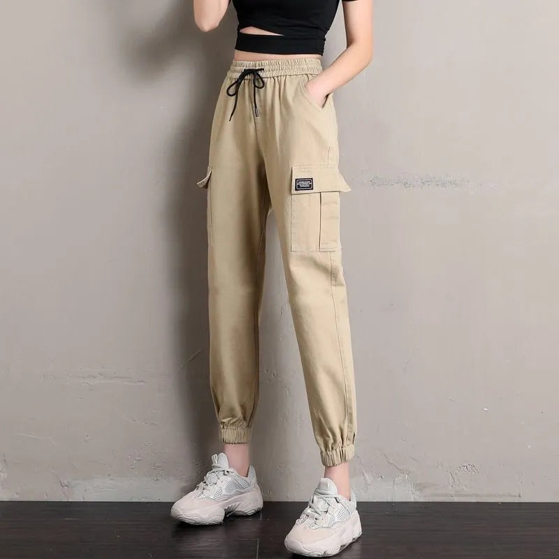 Overalls Women High Waist Sweatpants Streetwear Casual Pants Loose All-match Leggings Y2K Korean Harajuku Fashion Pants