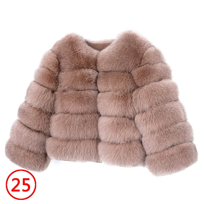 Maomaokong 2023 Natural Real Fox Fur Coat Women Winter Warm Luxury Fur Jacket Detachable Long Sleeves Female Vest Furry Coats