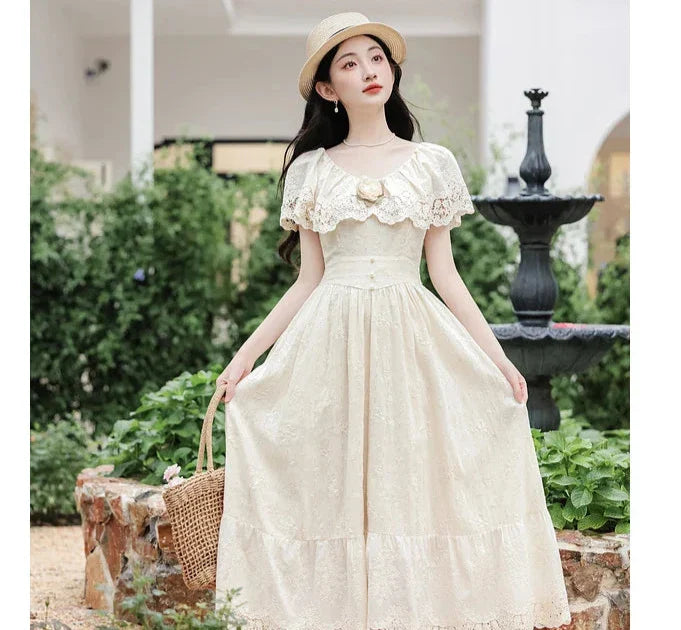 Mountain Flower Edwardian-style Lace Dress