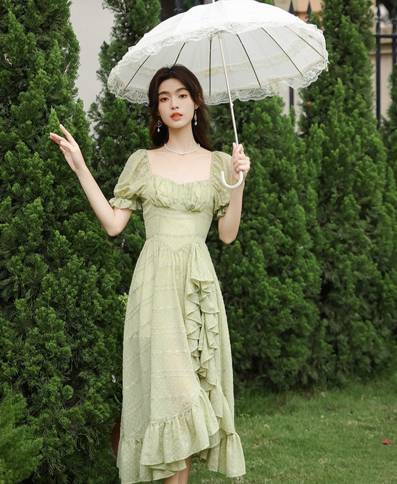 Peridot Green Fairy Dress