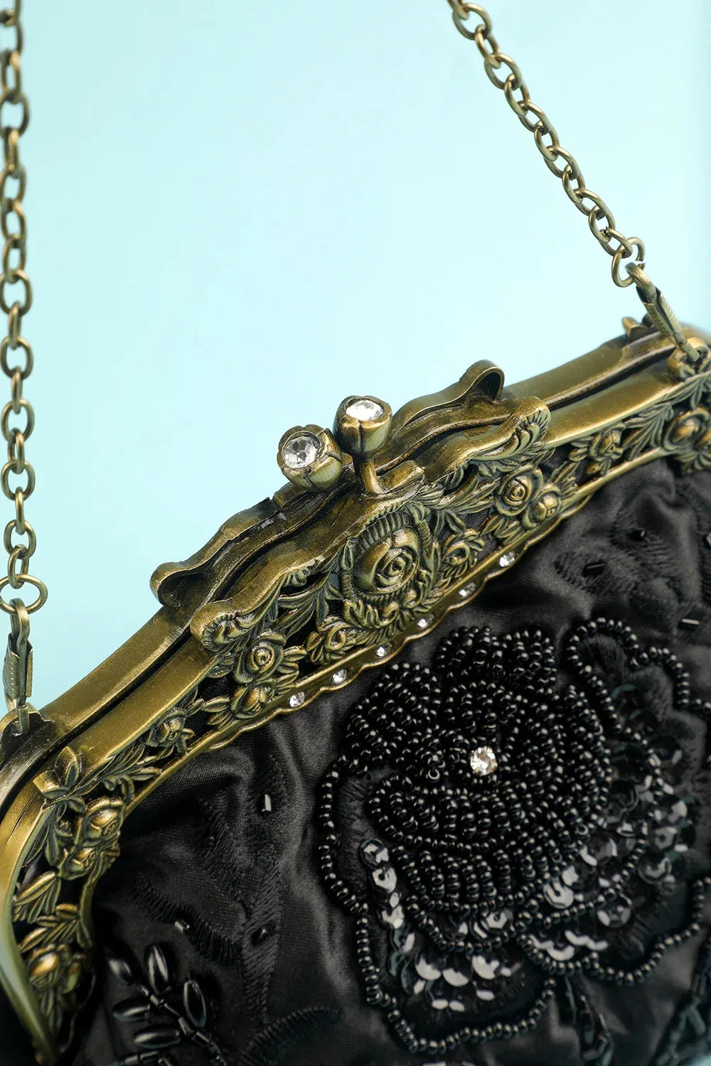 Victorian Embroidered Handbag Purse