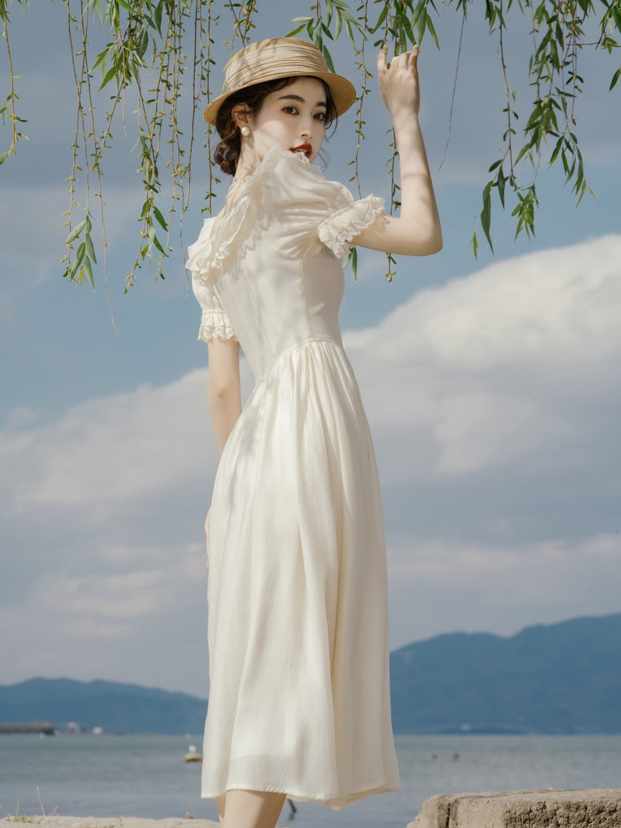 Rosa Sea Romantic Vintage-style Fairycore Princess Dress