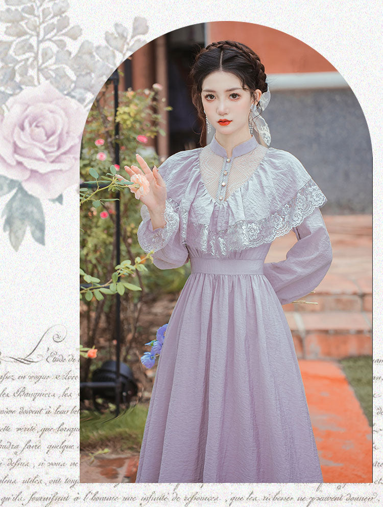 Lilac Nymph Edwardian Vintage Dress