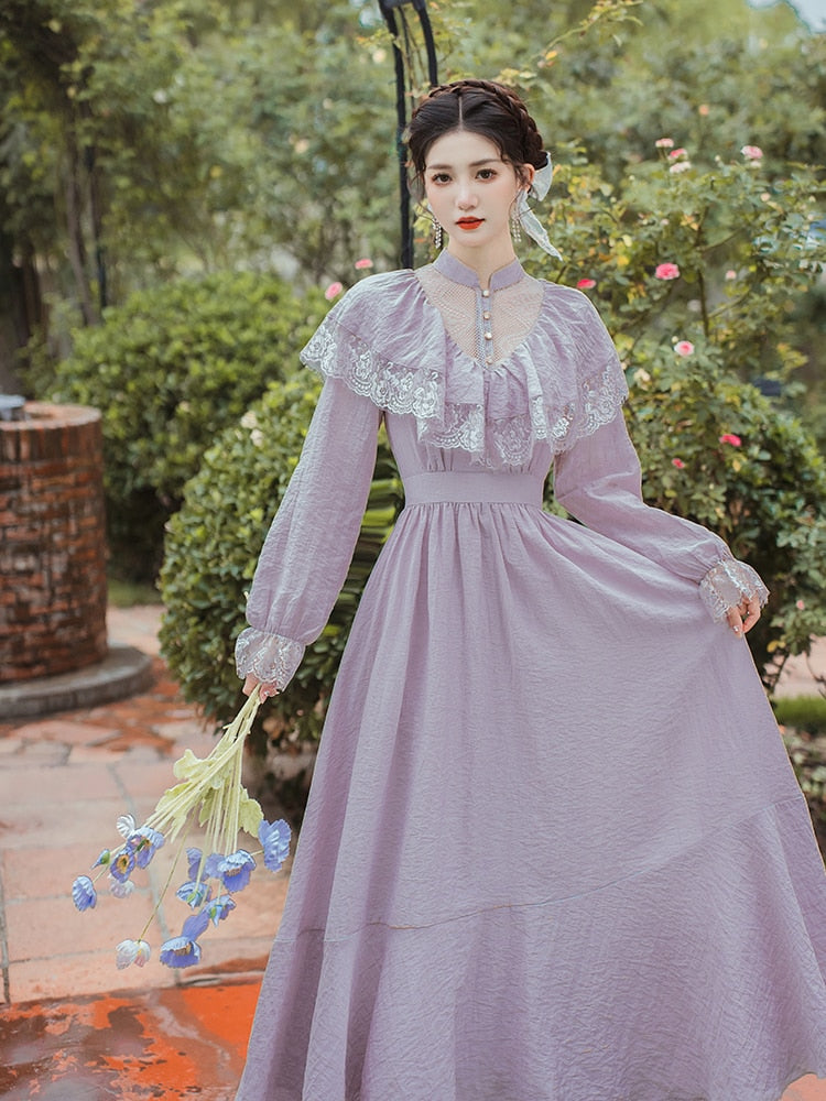 Lilac Nymph Edwardian Vintage Dress