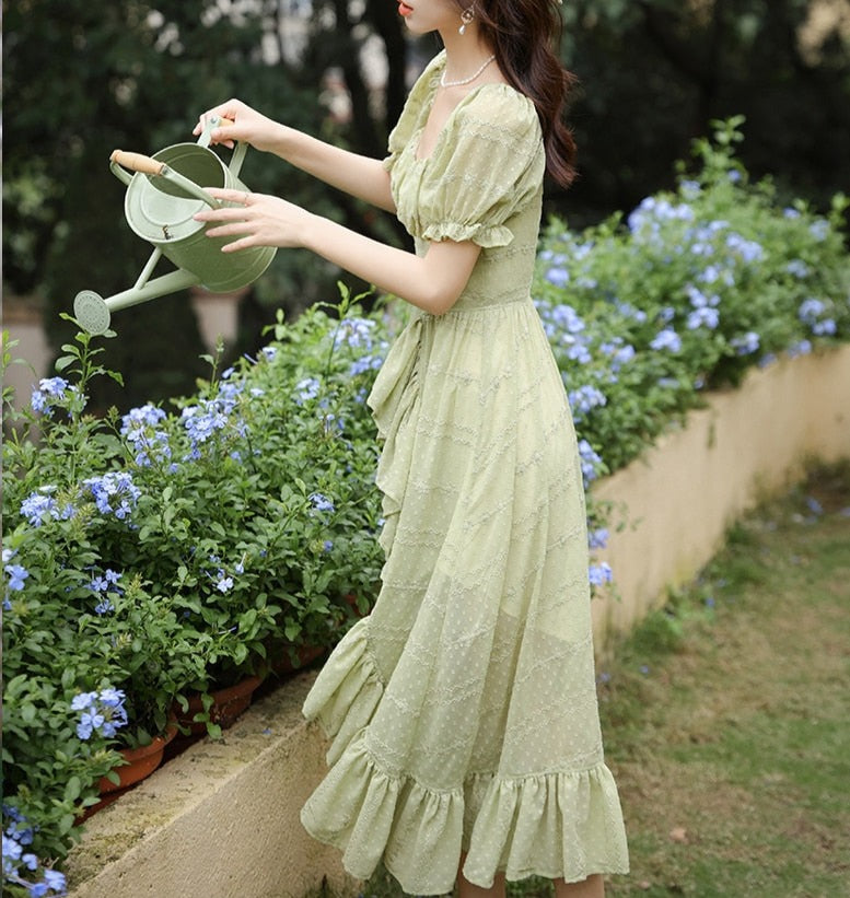 Peridot Green Fairy Dress