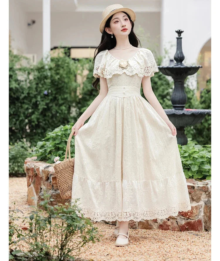 Mountain Flower Edwardian-style Lace Dress