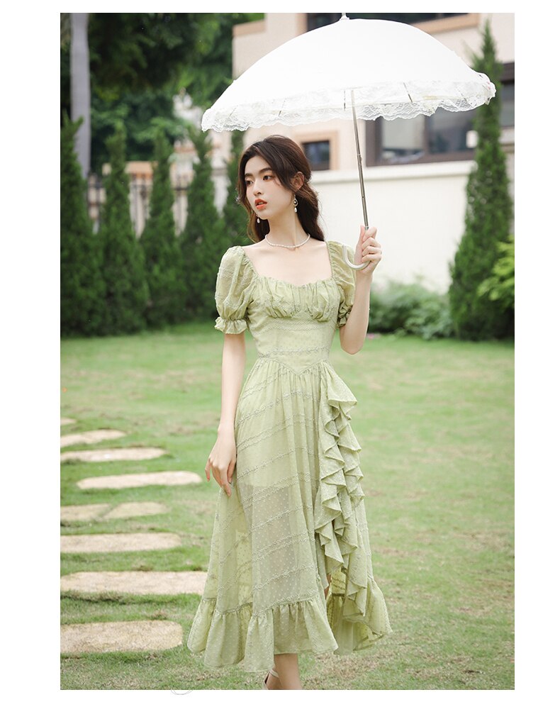 Peridot Green Fairy Dress