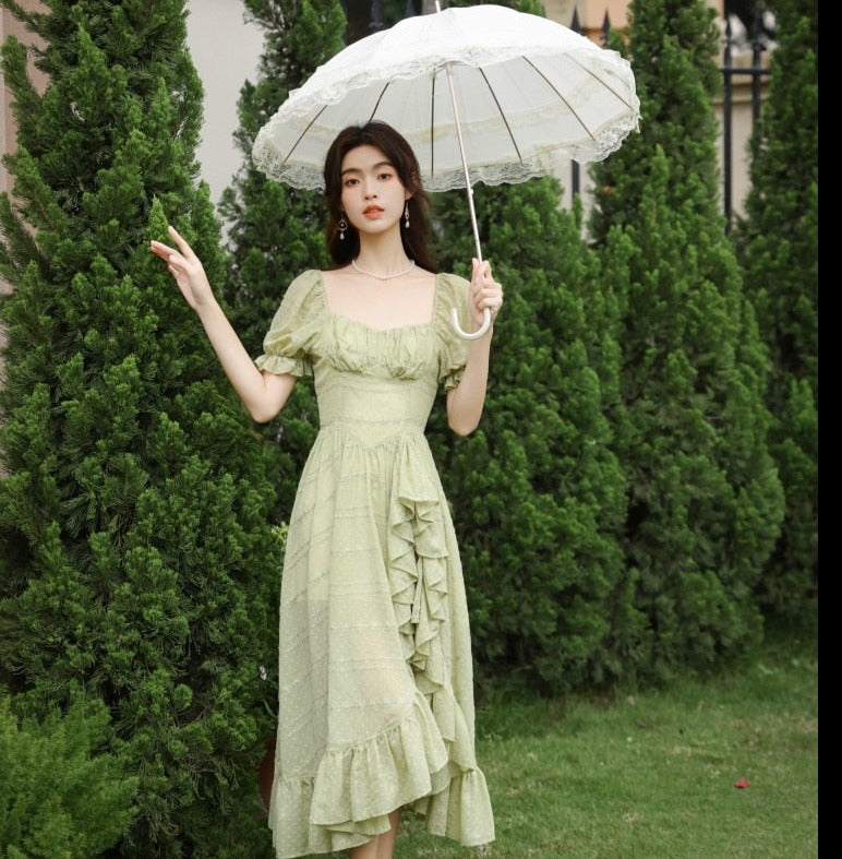 Peridot Green Fairy Dress