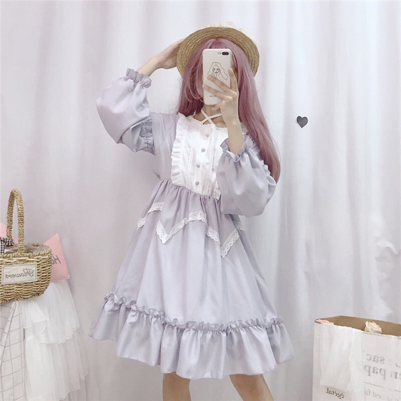 Vanessa Belle Long Sleeve Lavender Lolita Dress