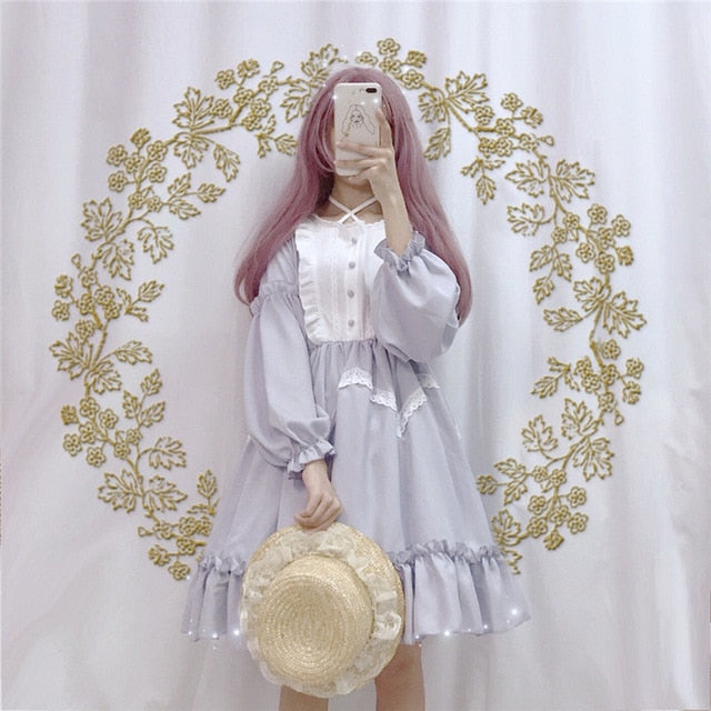 Vanessa Belle Long Sleeve Lavender Lolita Dress