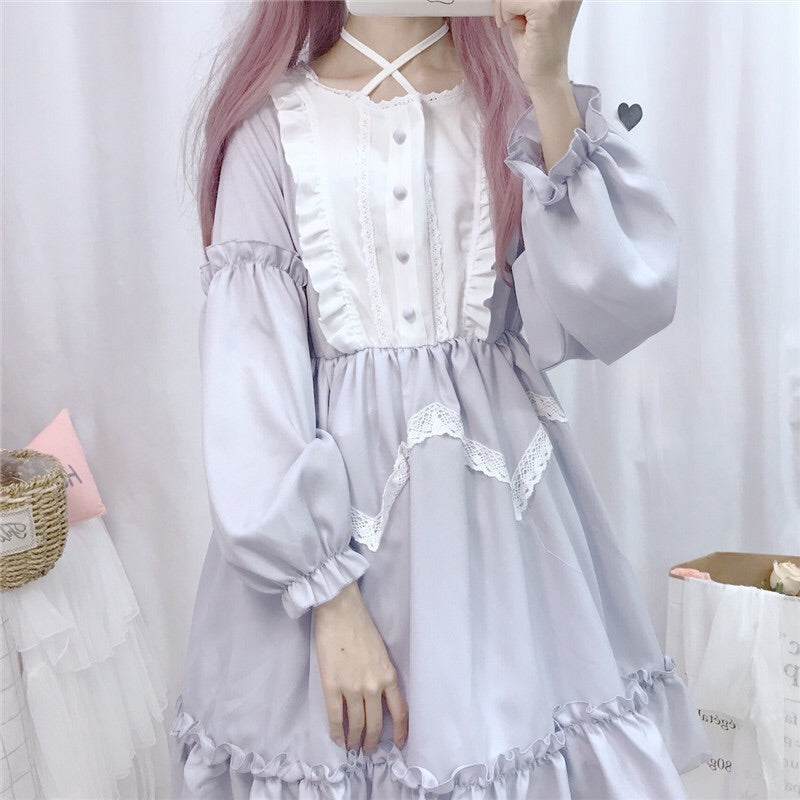 Vanessa Belle Long Sleeve Lavender Lolita Dress