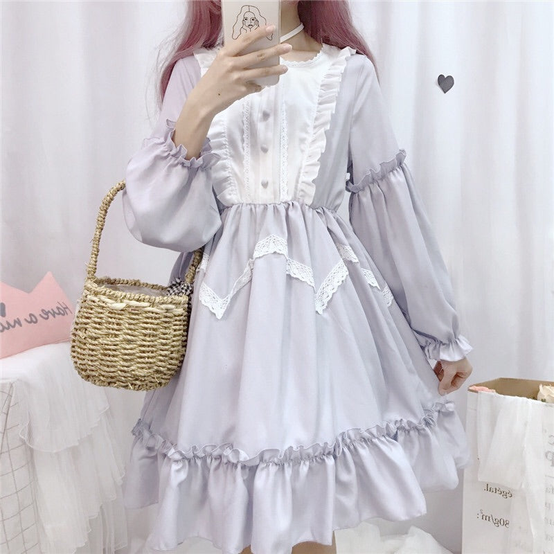 Vanessa Belle Long Sleeve Lavender Lolita Dress