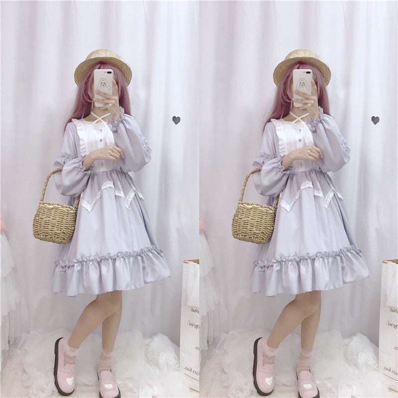 Vanessa Belle Long Sleeve Lavender Lolita Dress