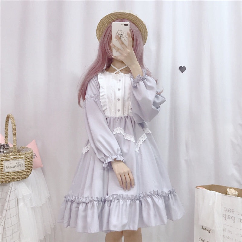 Vanessa Belle Long Sleeve Lavender Lolita Dress