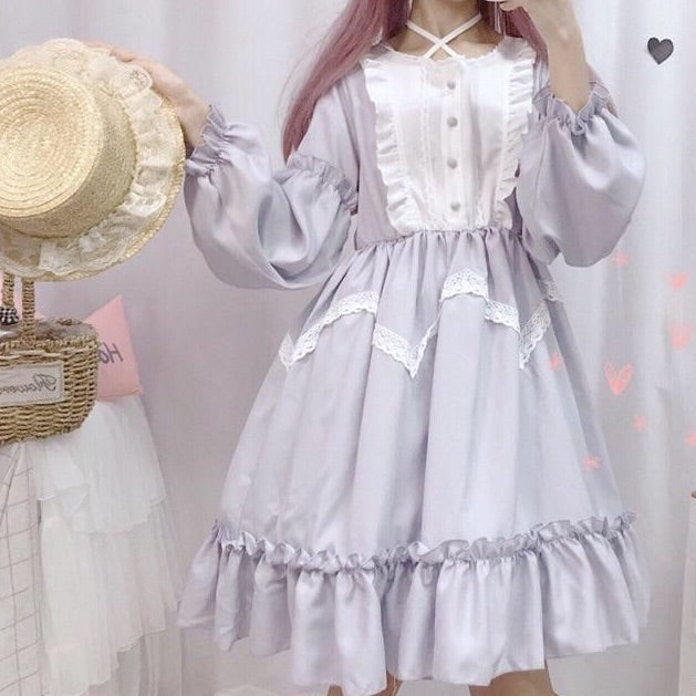 Vanessa Belle Long Sleeve Lavender Lolita Dress