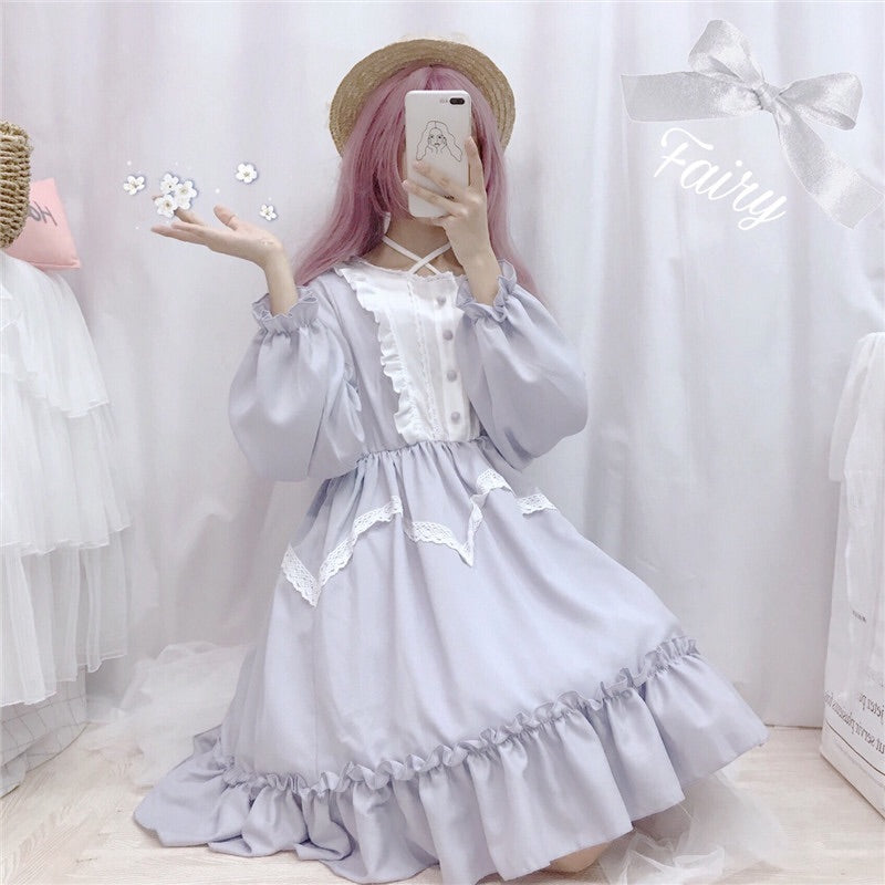 Vanessa Belle Long Sleeve Lavender Lolita Dress