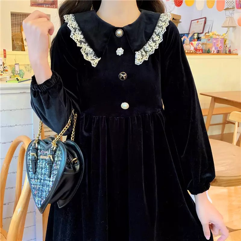 Velocity Velvet Dark Lolita Dolly Dress