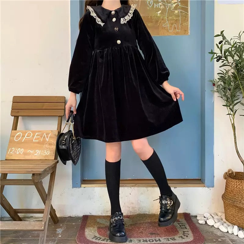 Velocity Velvet Dark Lolita Dolly Dress