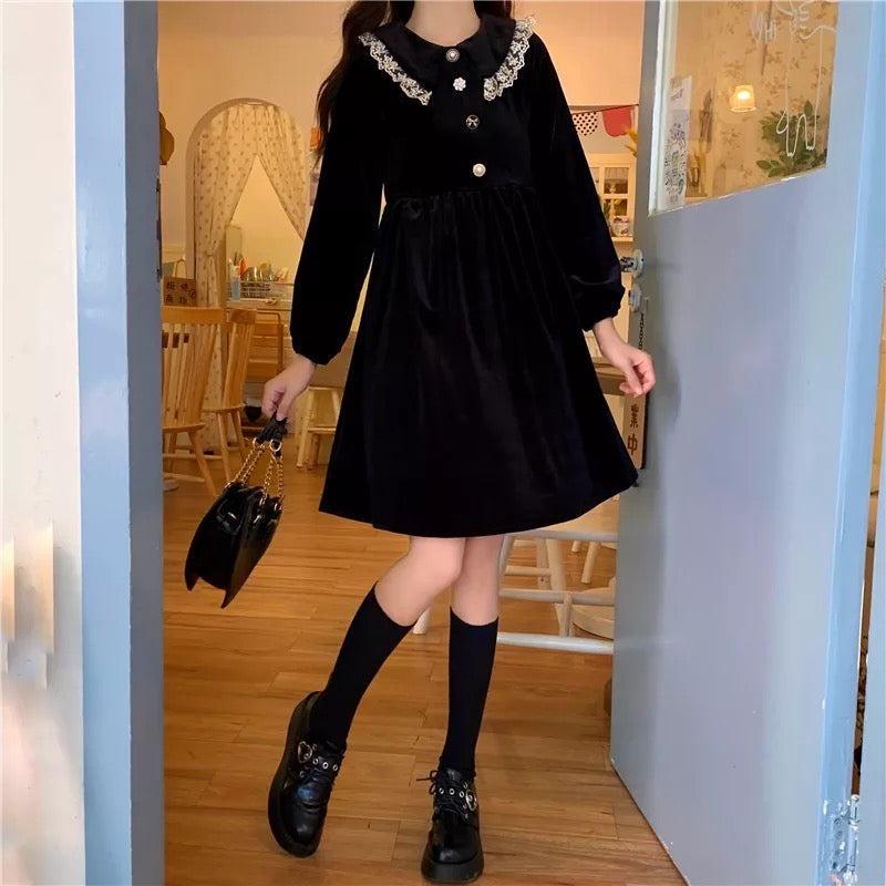 Velocity Velvet Dark Lolita Dolly Dress