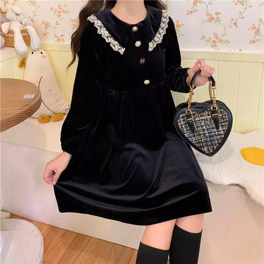 Velocity Velvet Dark Lolita Dolly Dress