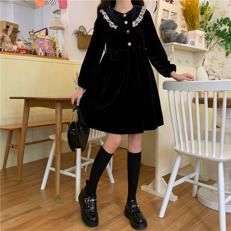 Velocity Velvet Dark Lolita Dolly Dress