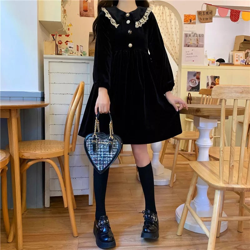 Velocity Velvet Dark Lolita Dolly Dress