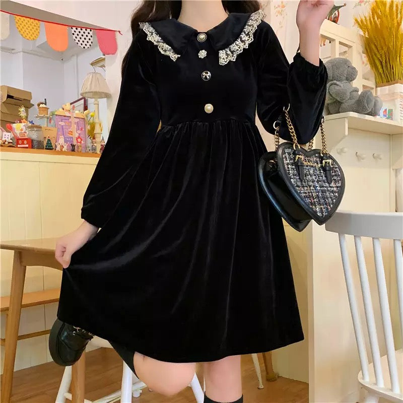 Velocity Velvet Dark Lolita Dolly Dress