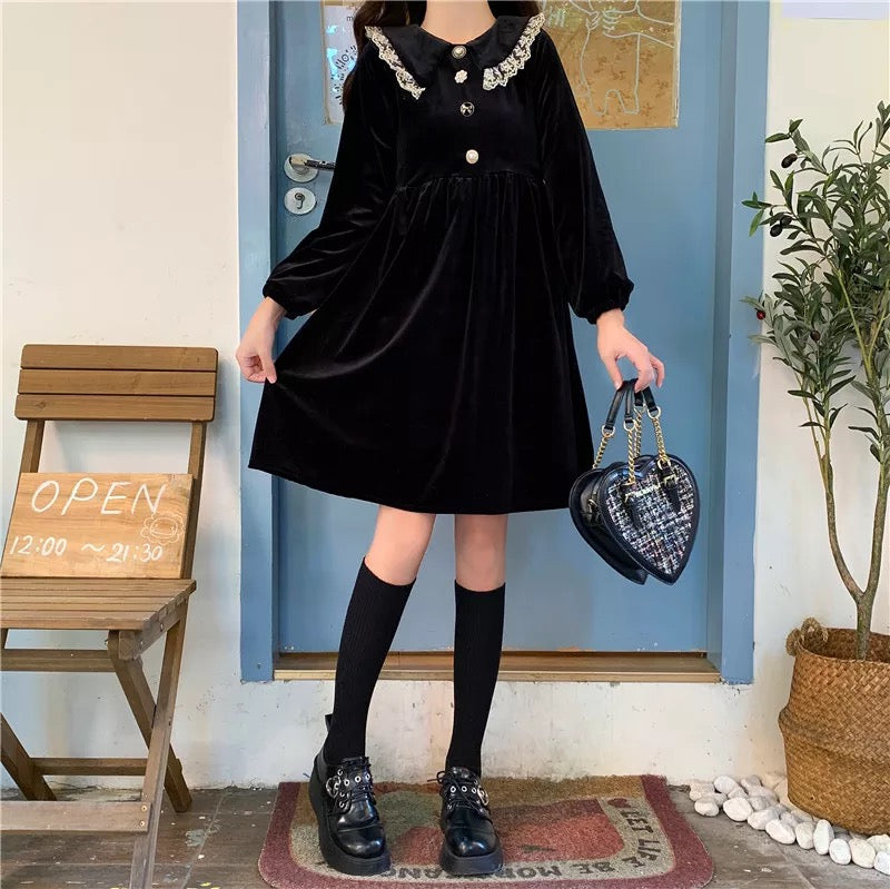 Velocity Velvet Dark Lolita Dolly Dress