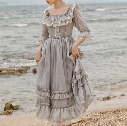 Windy Cloud Rococo Royalcore Princess Dress