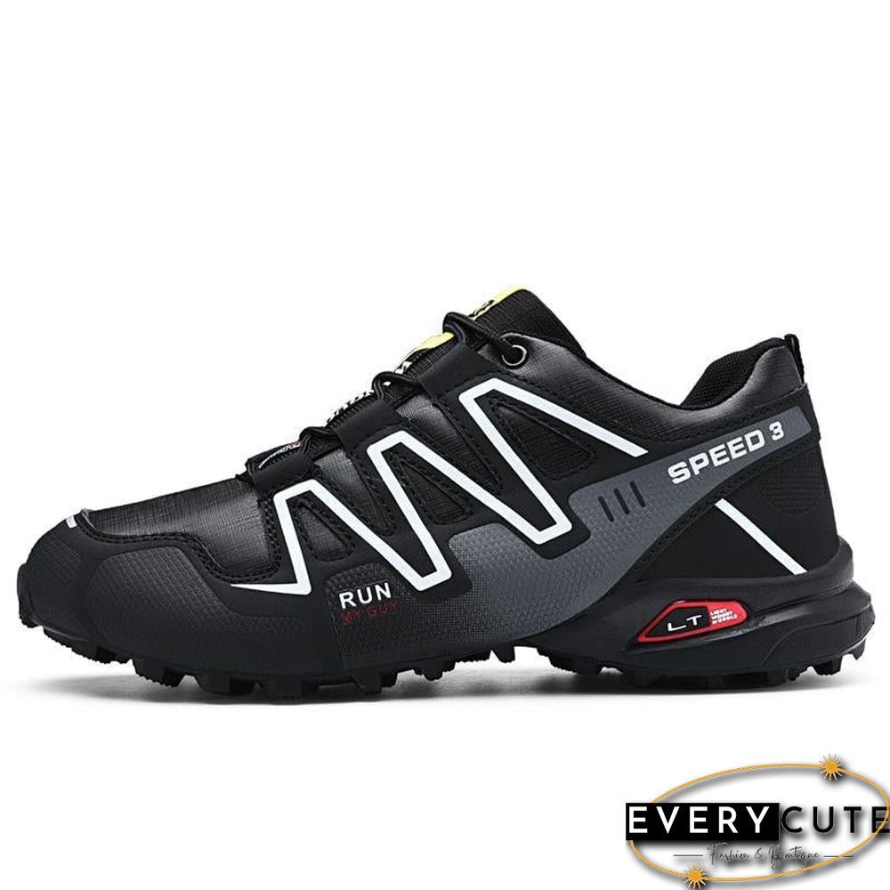 new large size outdoor mountaineering shoes men's shoes breathable shock absorption sports hiki