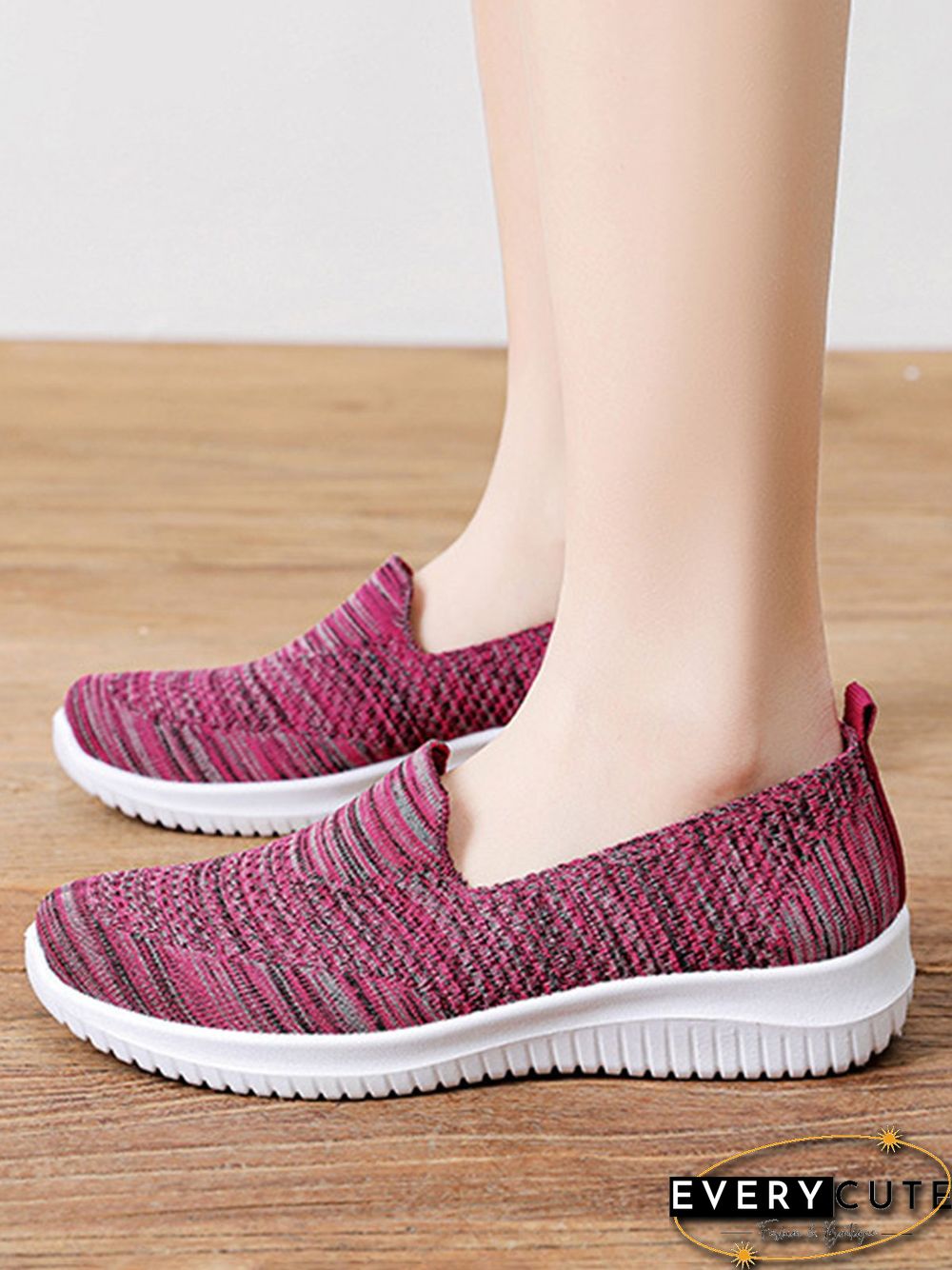 Lightweight Breathable Flyknit Mesh Casual Shoes Sneakers