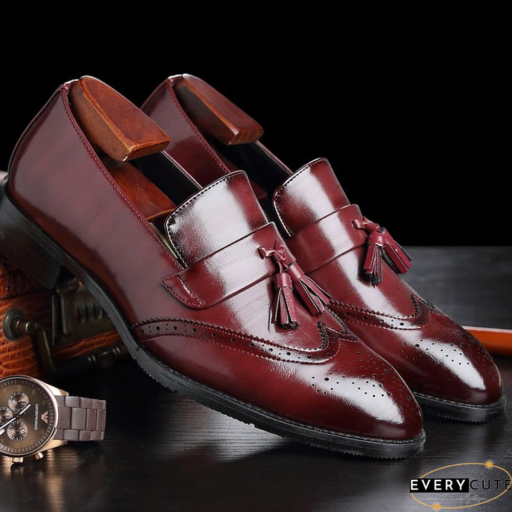 Men's Fashion Vintage Tassel Leather Shoes