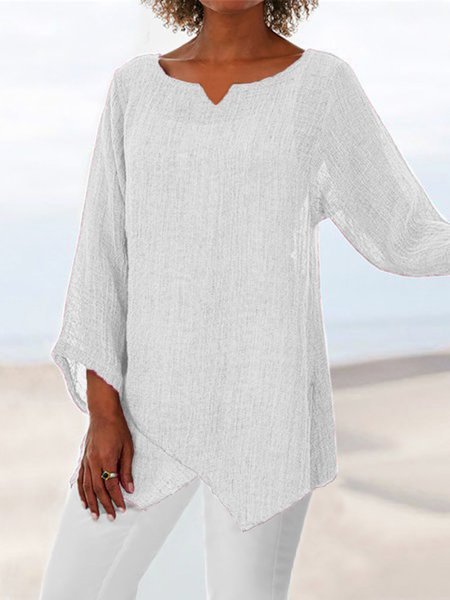 Loose Linen Women Summer Blouses ap4