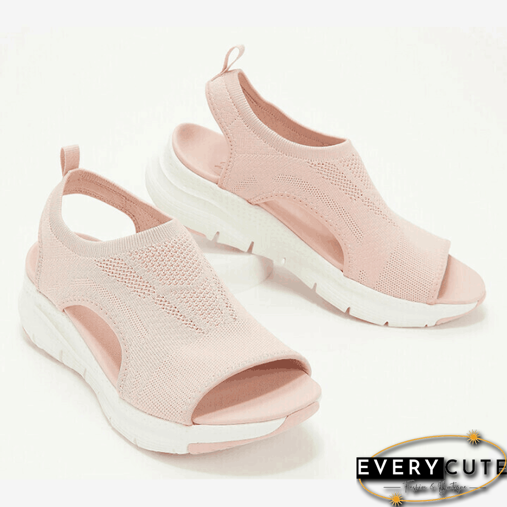 Summer Sport Sandals Washable Slingback Orthopedic Slide Women Platform Sandals Soft Wedges Shoes Casual Footwear