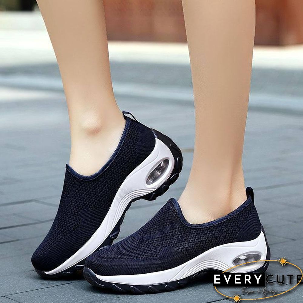 Summer New Casual Slip On Shoes For Women Fashion Woman Breathable Platform Womens Sneakers Flats Tenis Feminino Plataforma