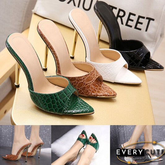 Women's New Fashion High Heels Fish Mouth Super High Heel Sandals Nightclub Stiletto Sandals