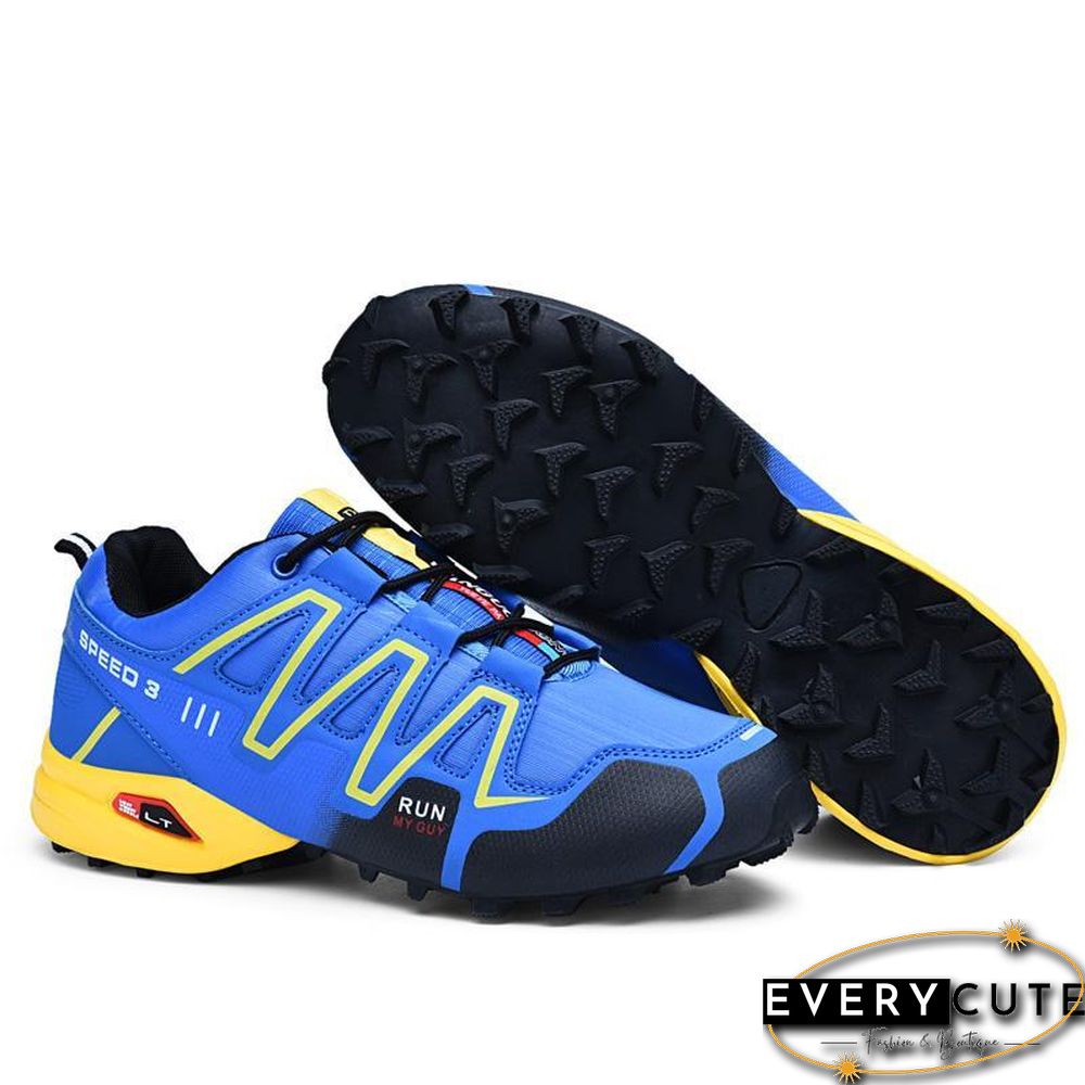 new large size outdoor mountaineering shoes men's shoes breathable shock absorption sports hiki