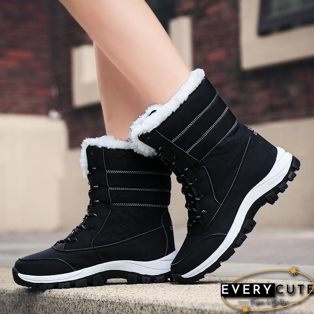 Winter Snow Boots Warm Plush Women's Shoes