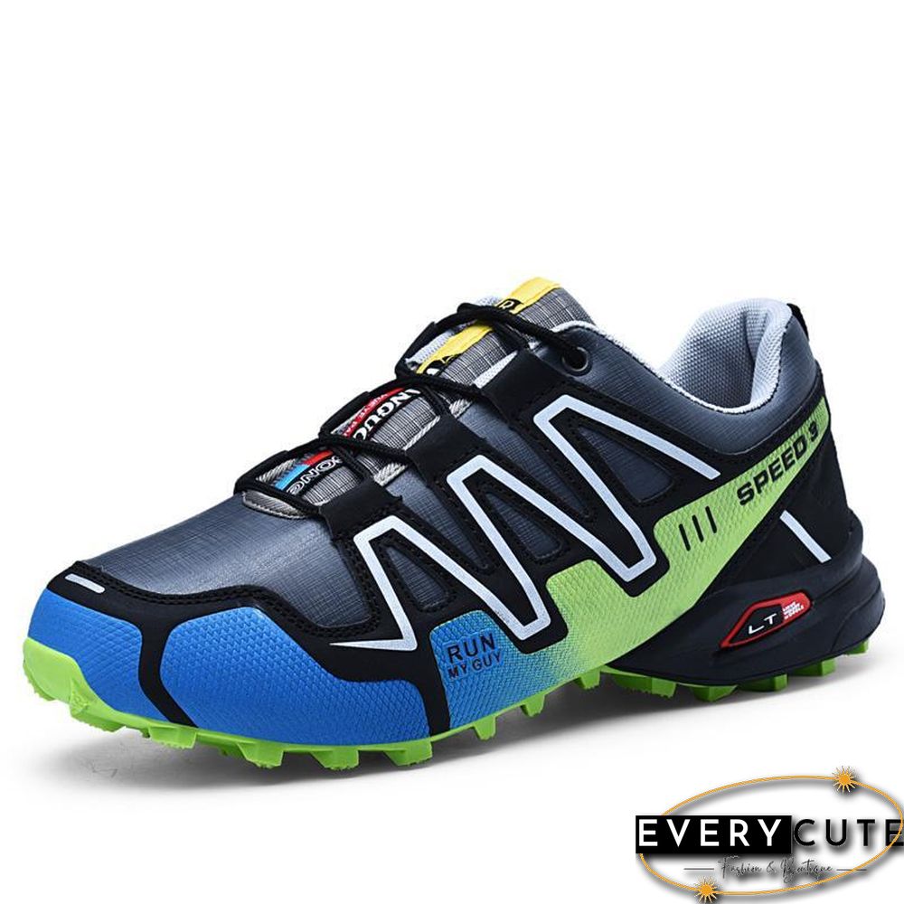 new large size outdoor mountaineering shoes men's shoes breathable shock absorption sports hiki