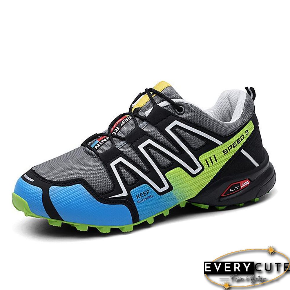 new large size outdoor mountaineering shoes men's shoes breathable shock absorption sports hiki