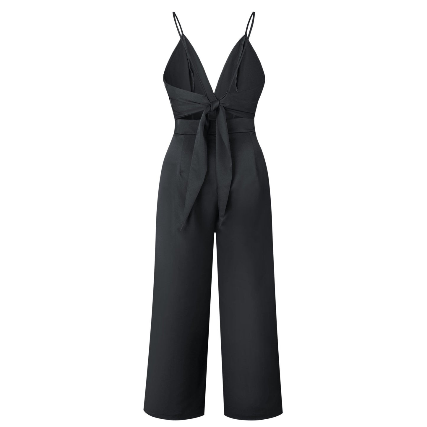 Women's New Sexy Halter Back Belt Jumpsuit