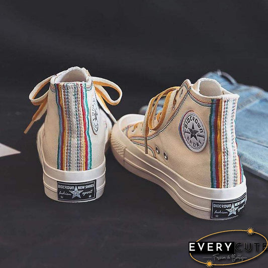 Women High-Top Canvas Shoes