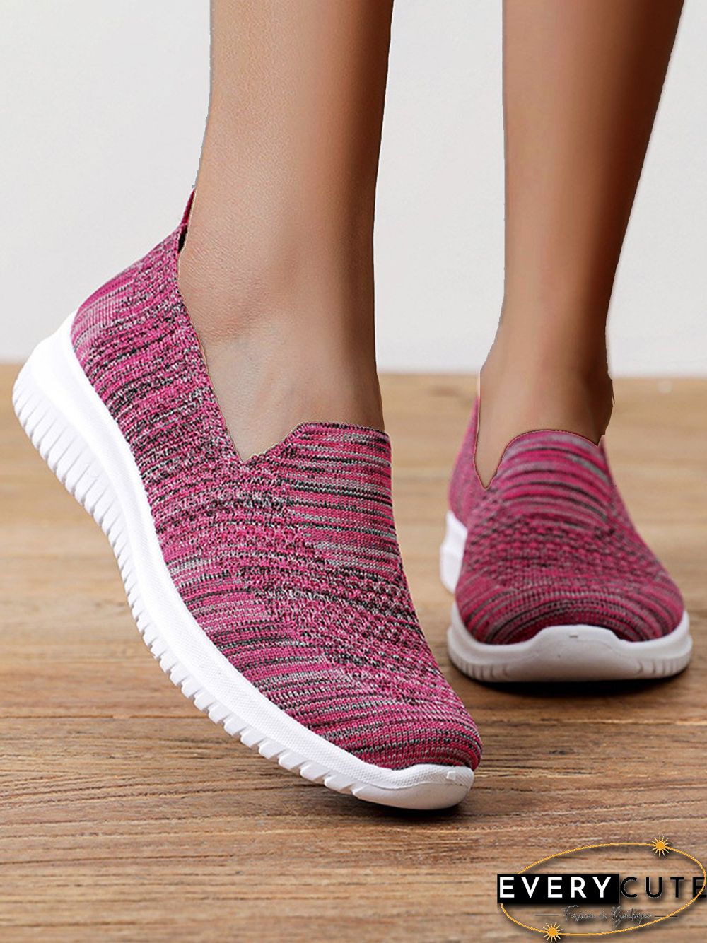 Lightweight Breathable Flyknit Mesh Casual Shoes Sneakers