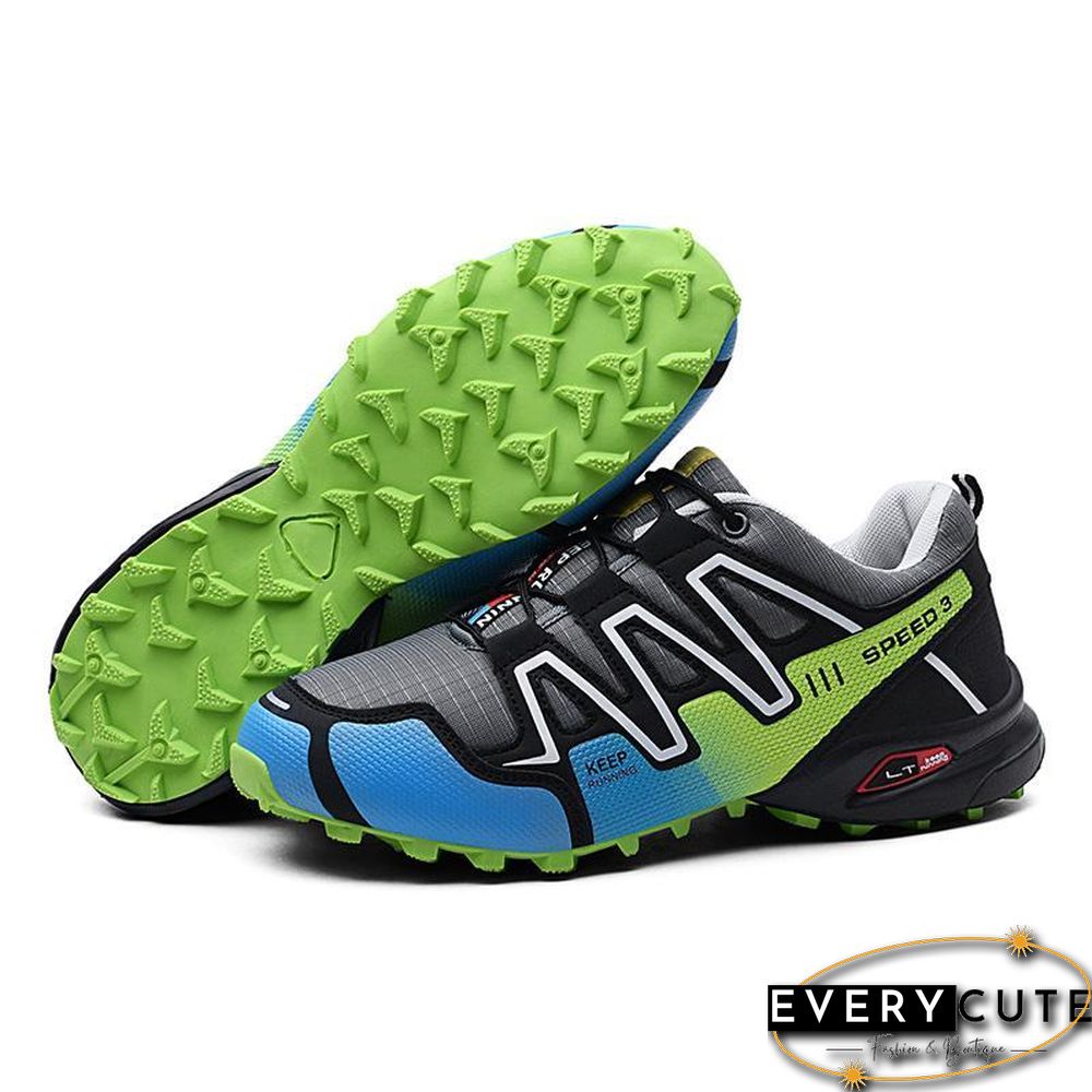 new large size outdoor mountaineering shoes men's shoes breathable shock absorption sports hiki