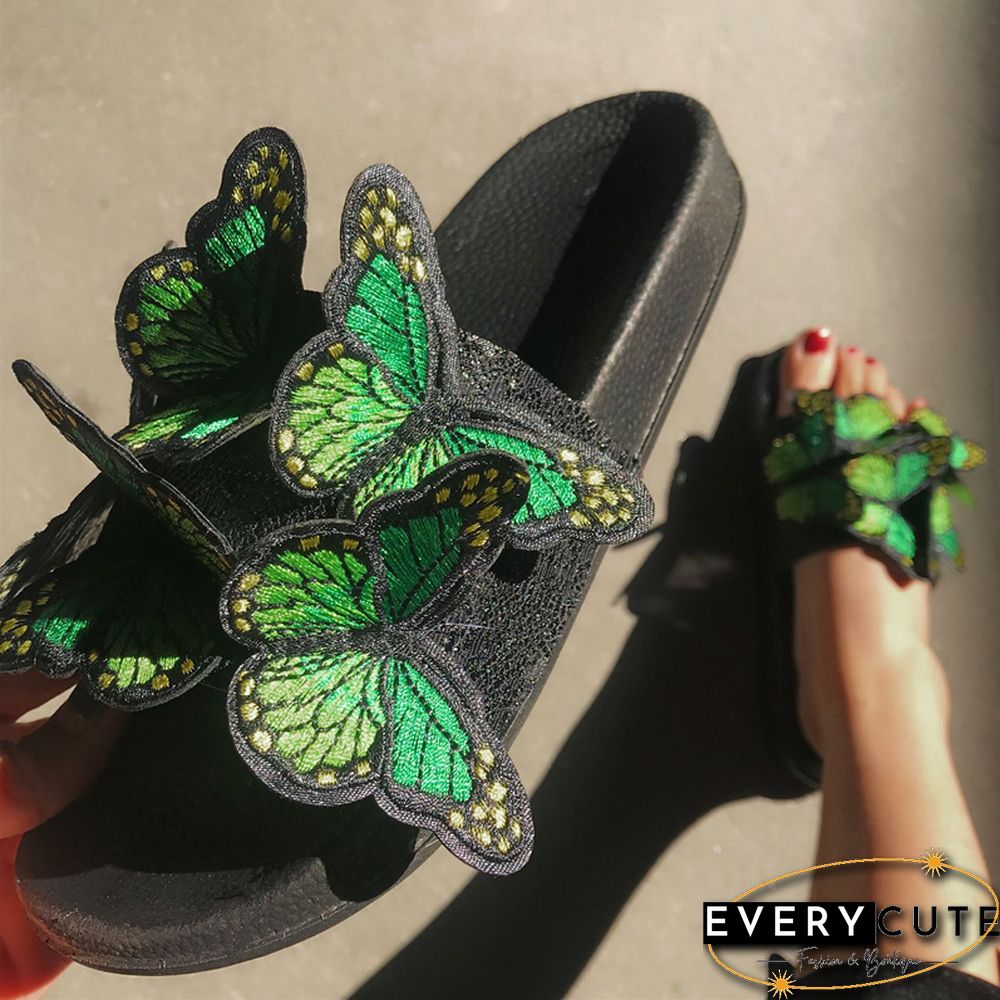 Yellow Casual Daily Patchwork Butterfly Round Comfortable Out Door Shoes