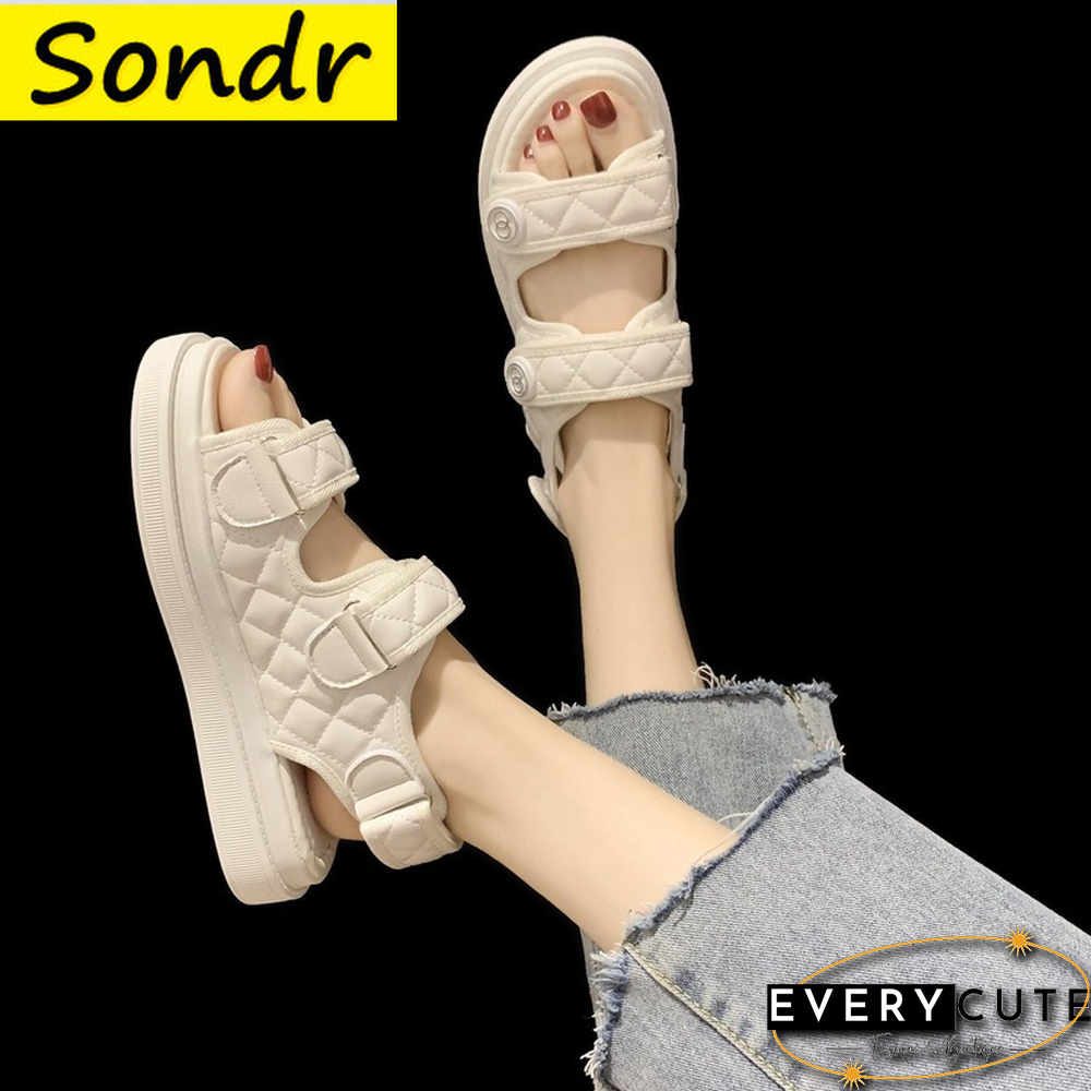 Sports Women Sandals Ins Hot Sale Summer Student Female Sandals Women's Casual Shoes Designer Sandals Thick Flat Sandals