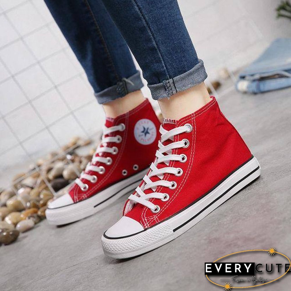 Men Canvas Sneakers Lovers Comfortable Shoes Flats Casual Women Red White Black Blue Breathable Walking shoes Plus Large Size 44