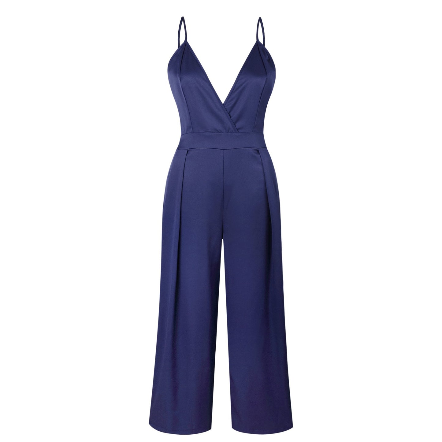 Women's New Sexy Halter Back Belt Jumpsuit