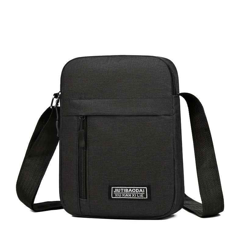 Men's Bag Shoulder Messenger Bag Casual Nylon Canvas Waterproof Backpack Mobile Coin Purse